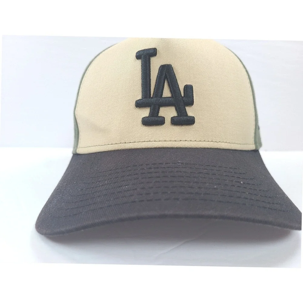 New Era 9FORTY LA Dodgers Dodger Stadium 40th Anniversary Snapback Hat Tan Green